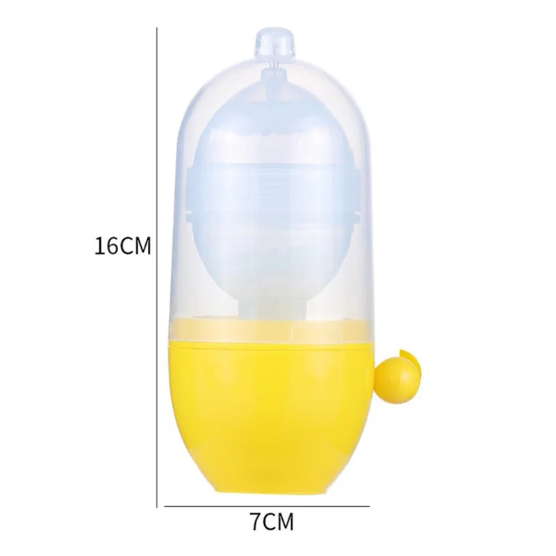 Egg Scrambler Hand Egg Shaker Mixer Food Grade Silicone Yolk White Mix Manual Tool Convenient Golden Maker for Kids