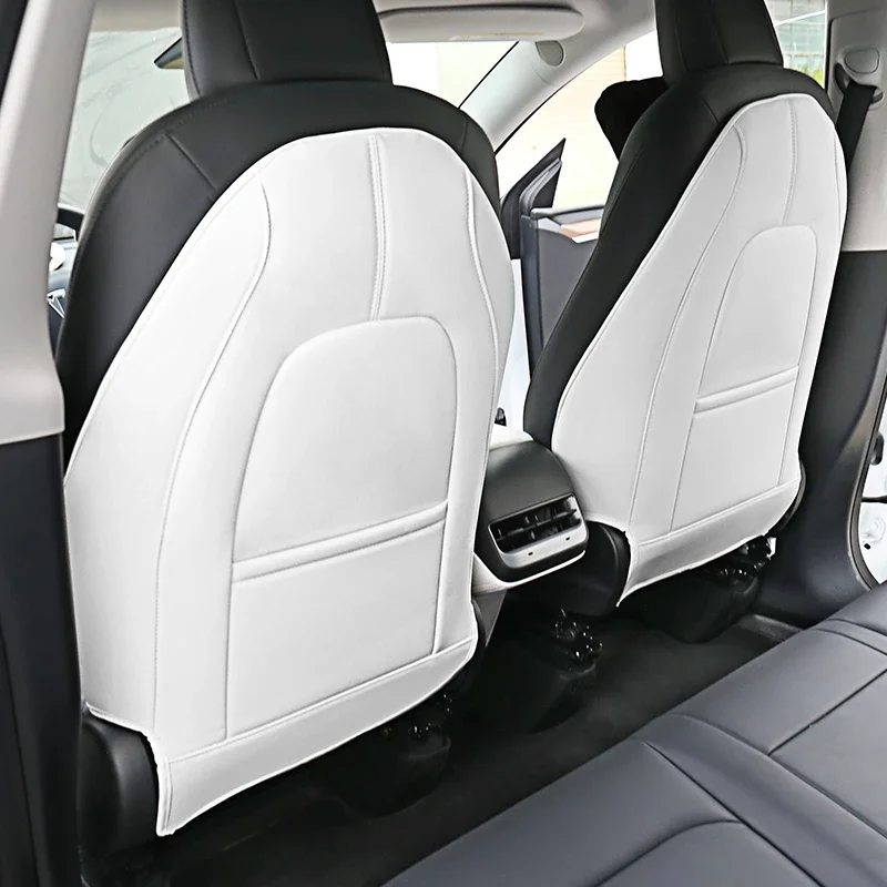 

For Model 3 Model Y Seat Back Car Anti Kick Pad Protector Interior Child Anti Dirty Leather Styling Accessories Decoration
