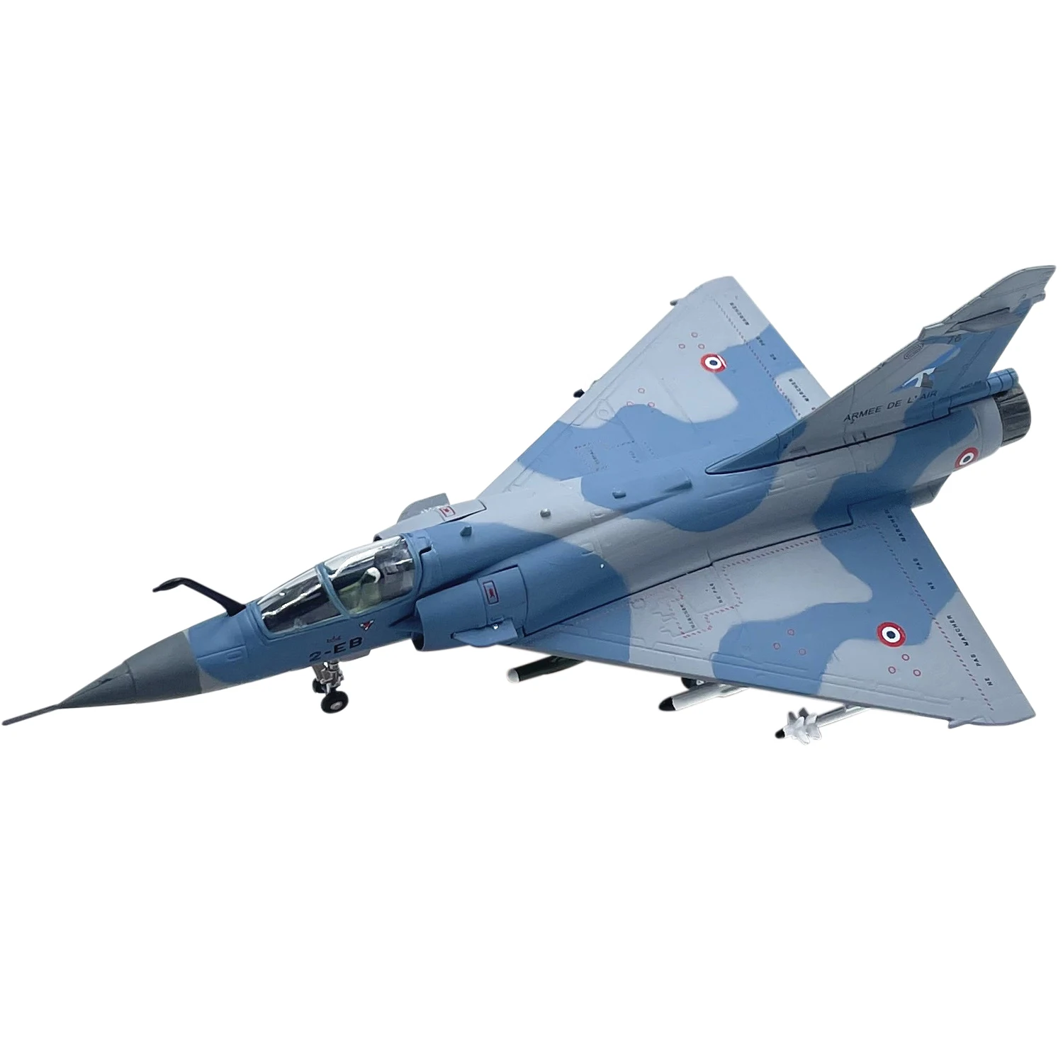 

1:100 Scale French Air Force Mirage 2000 Fighter Alloy Die Cast Militarized Combat Aircraft Model Painted Finished AMER Toy Gift