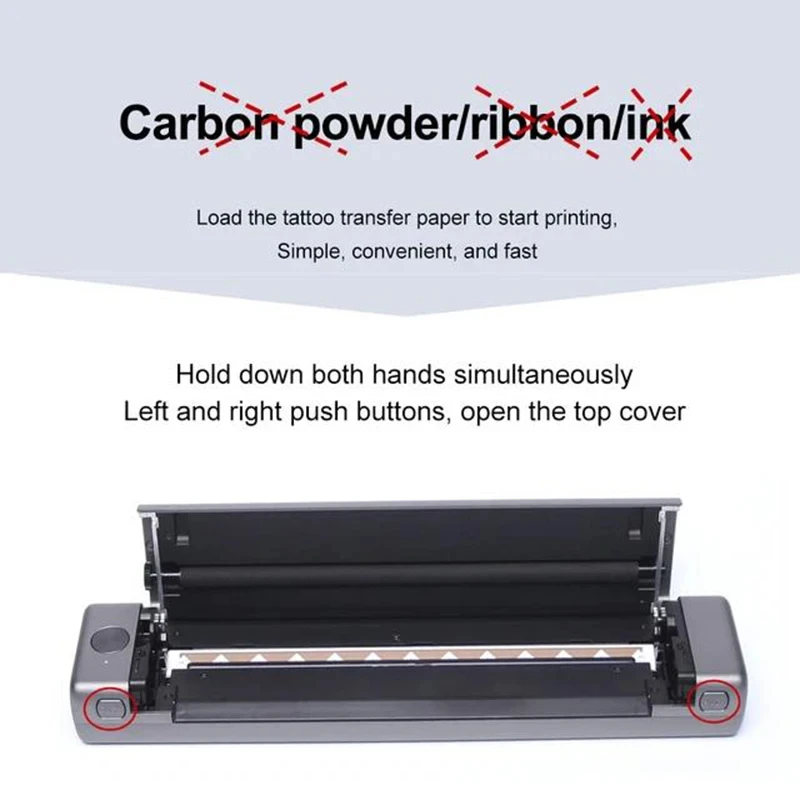 Phomemo T08FS Wireless Tattoo Transfer Stencil Transfer Tattoo Thermal Copier Machine Compatible with Smartphone & PC tattoo supplies