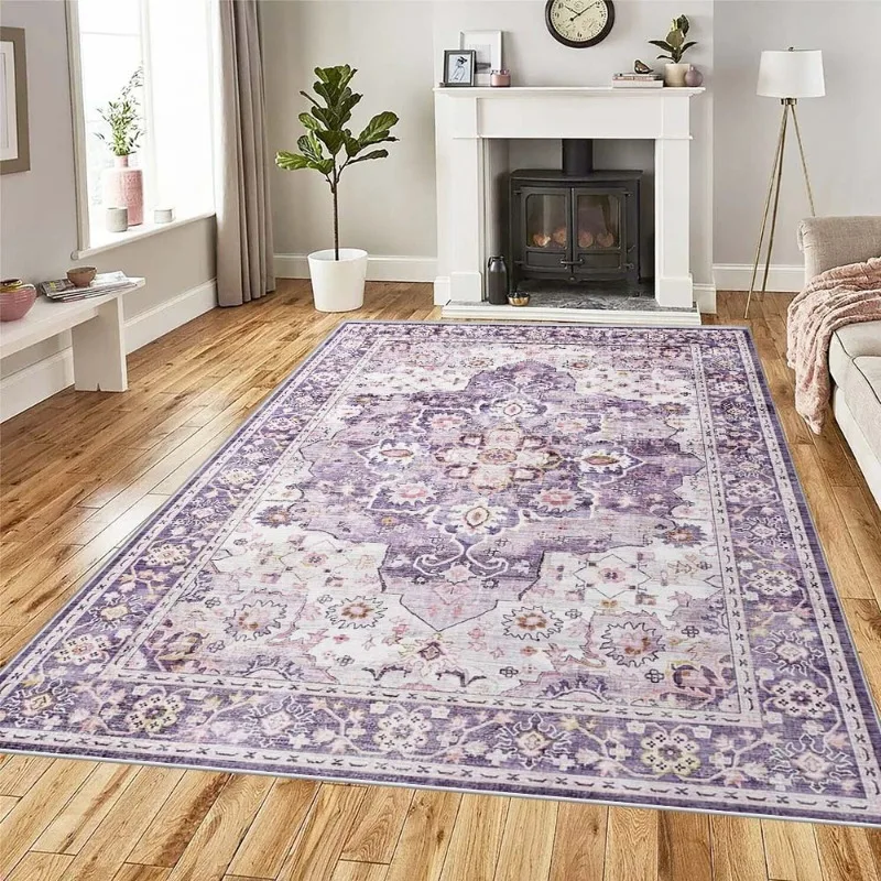 Boho Persian Floral Area Rug 1