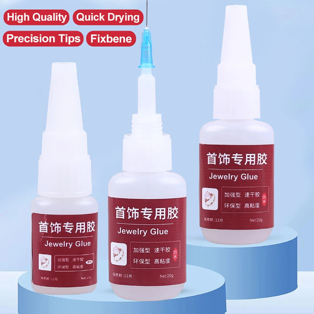 Professional Super Glue DIY Jewelry Making Ring Rhinestone Earring Strong Instant Contact Adhesive Second Cyanoacrylate 502 Bond 3