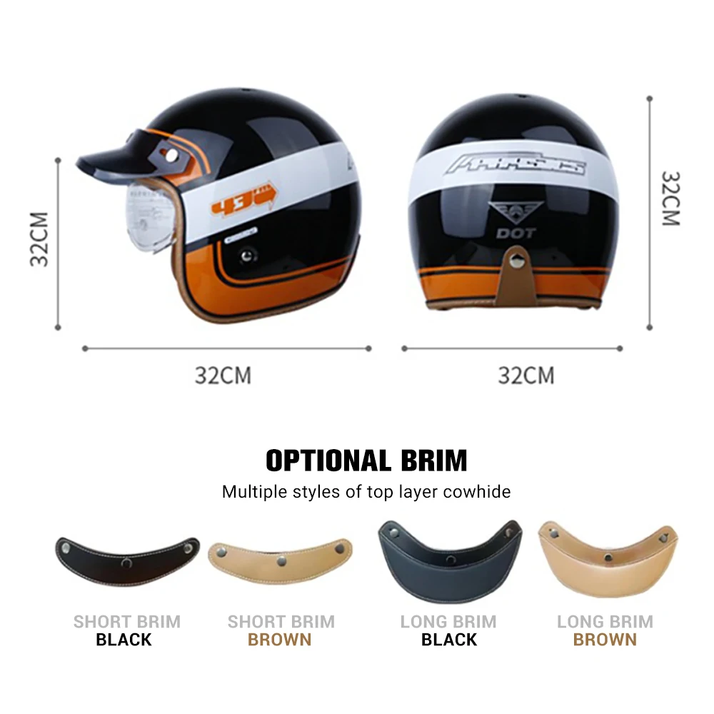 Casco Moto   ̽ , Ʈ , DOT ,  ̽, Ƽ, 3/4