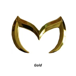 Sleek Auto Emblem 3D Sticker Logo for Cars - Premium Car Styling Accessory (Gold)