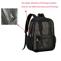 Women's Mesh Breathable Backpack Portable Hollow Casual Outdoor Travel Storage Bag - Image 3