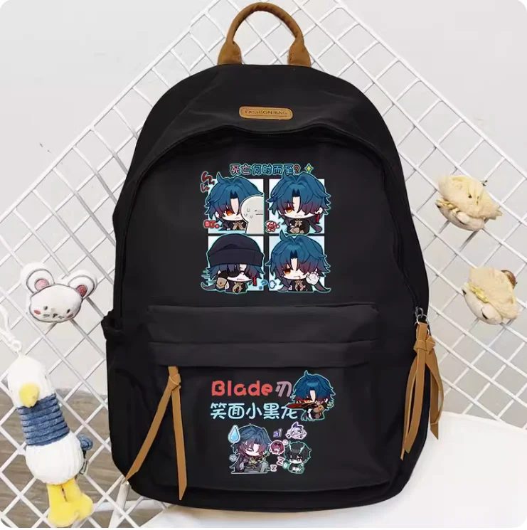 Anime Honkai: Star Rail Blade Schoolbag Backpack High-capacity Shoulder Bag Cosplay Student Teenage Gift B032