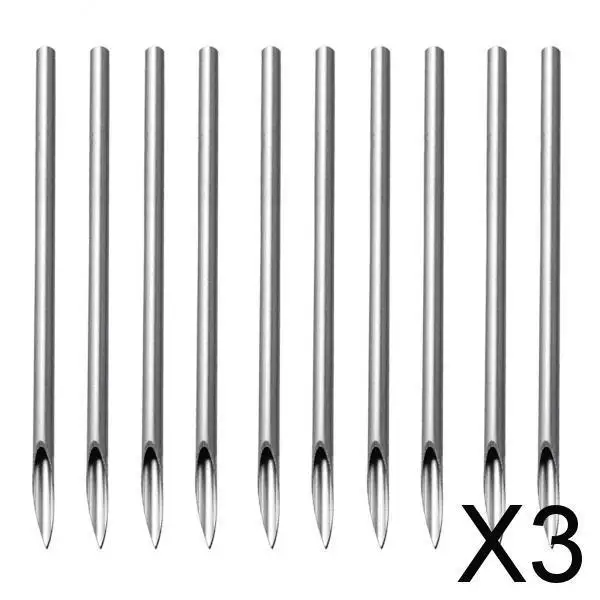 

2-4pack 10/100 Pieces Sterilized Piercing Needles for Navel Ear Lip 16g 10pcs