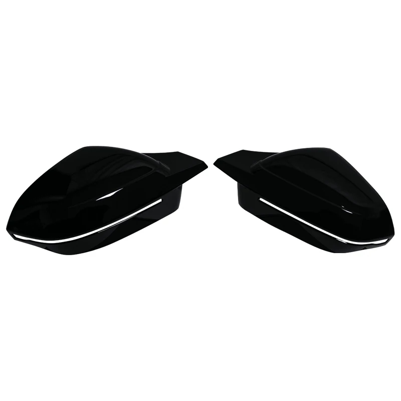 Sleek Black M Look Rearview Mirror Cap Wing Side Cover