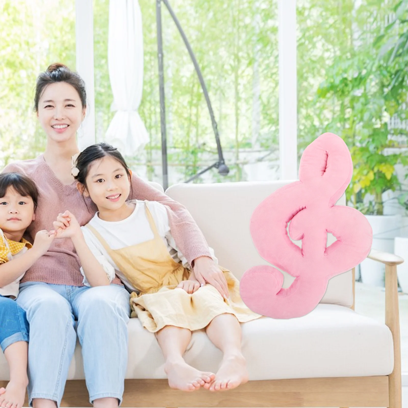 스타일리시한 음악 노트 베개 부드러운 쿠션 장 쿠션 소파 침대용 음악 애호가 선물 귀여운 소파 쿠션