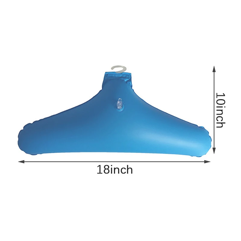 Inflatable Clothes Hanger Travel Foldable Non-slip Triangular Rotatable Clothing Storage Holder Portable Coat Hangers
