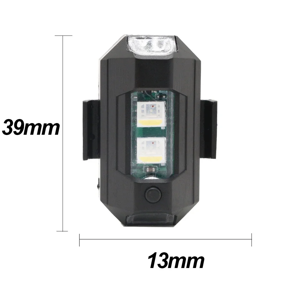 LED RGB Warning Light for Motorcycle Car Drone with Strobe Lights