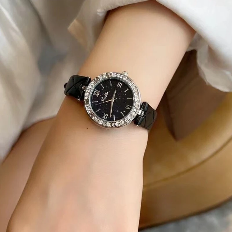 New elegant women's watch genuine light luxury niche diamond-encrusted automatic waterproof fashion temperament quartz watch 3