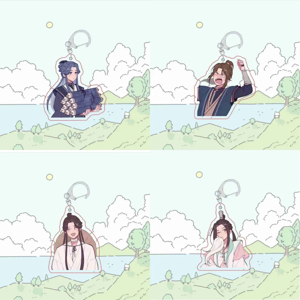 Heiße süße Anime Tian Guan Ci Fu Schlüssel bund Charakter Hua Cheng Xie Lian niedlichen Cartoon Schlüssel ring Himmel offiziellen Segen Serie