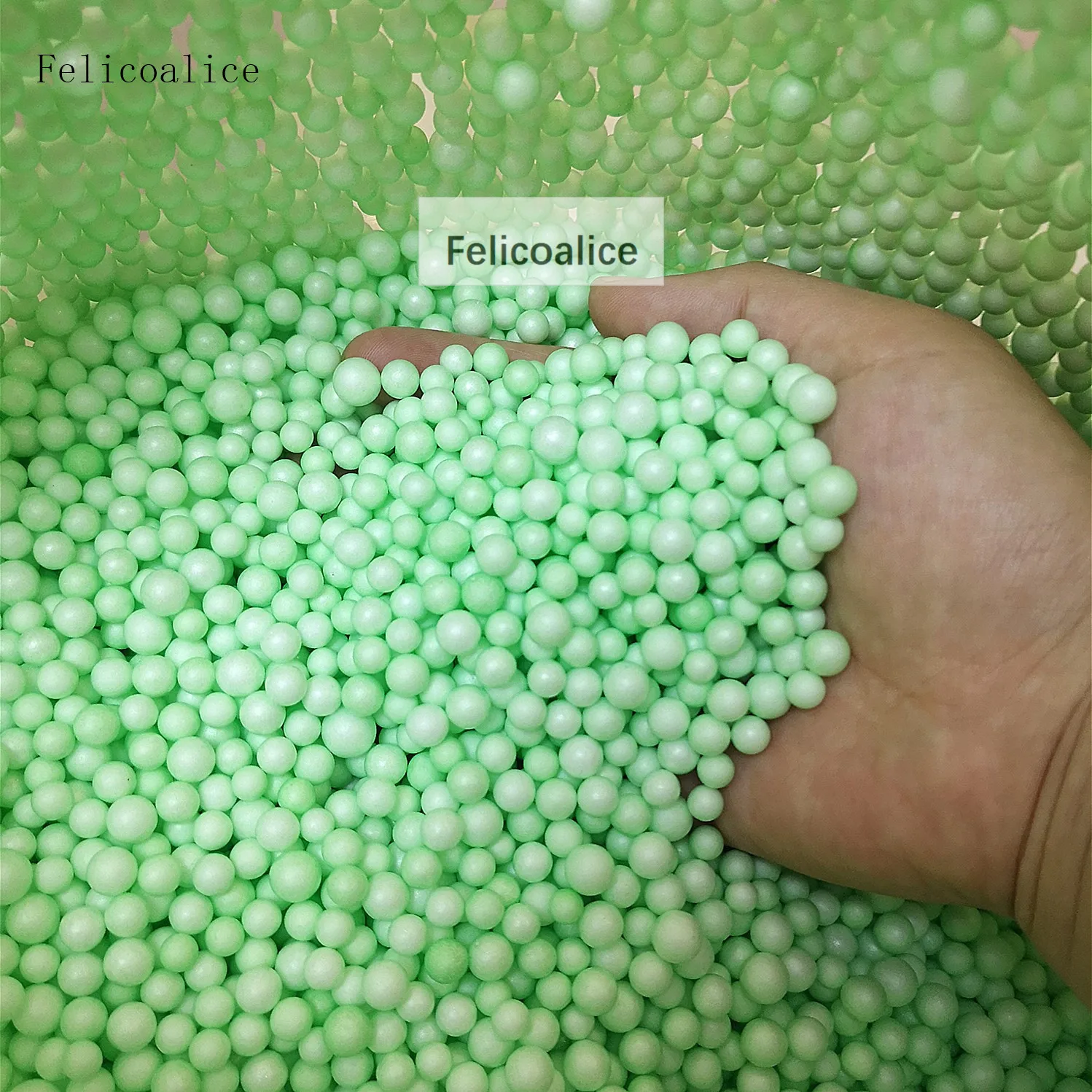 Minibolas decorativas de espuma de poliestireno de colores, de 2 a 3,5 mm, de 4 a 6 mm, de 7 a 9 mm, para manualidades, juguetes de cuentas, relleno de slime