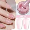 BORN PRETTY Jelly Nude Gel Nail Polish 10ml Light Pink Peach Translucent Color UV Light Cure Gel Varnish Nail Art DIY at Home 3