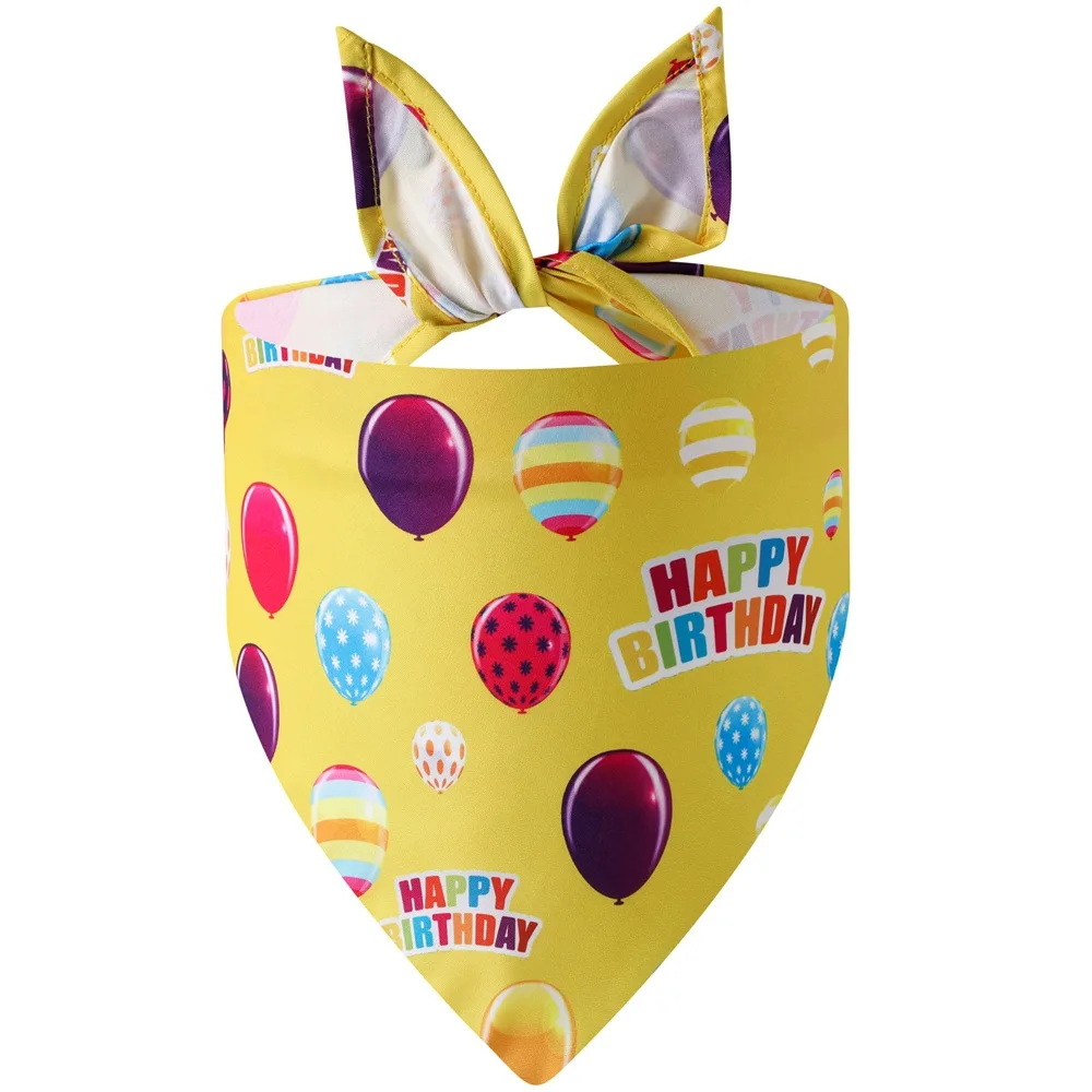 Sucado Hunde-Geburtstagsbandana, Happy Birthday Hunde-Halstuch für Jungen und Mädchen, Haustier-Geburtstagsparty-Kostüm-Accessoires – Detail 10