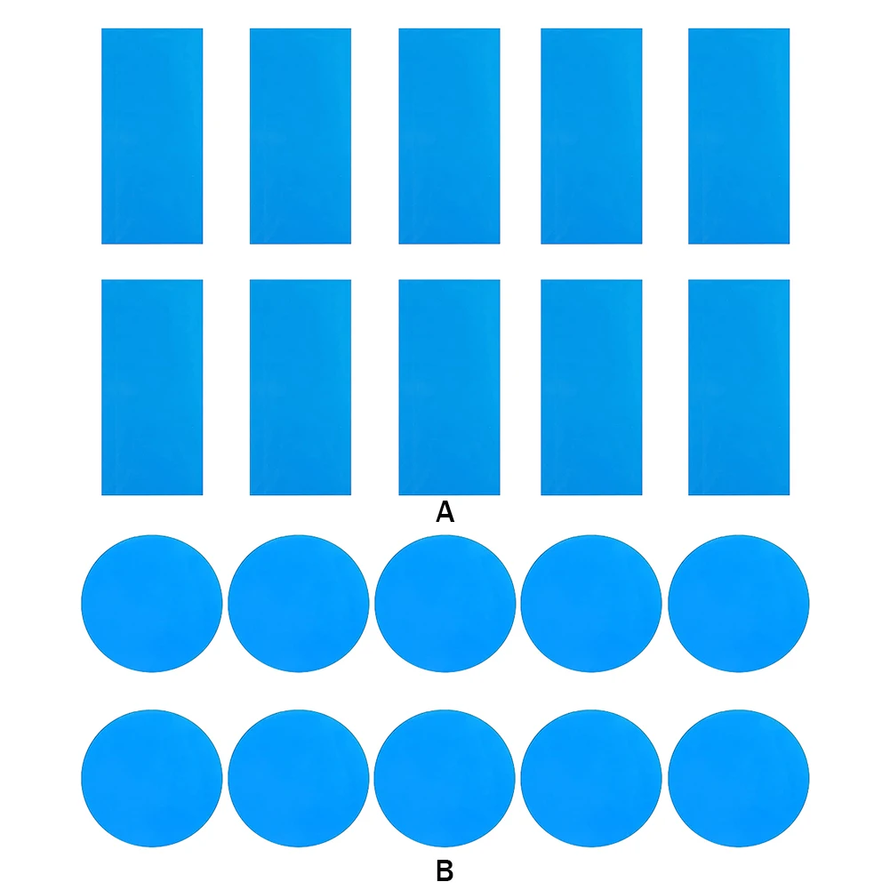 10pcs Underwater Repair Patches Self-Adhesive PVC Pool Repair Kit Multifunctional Wear-Resistant Durable Household Accessories