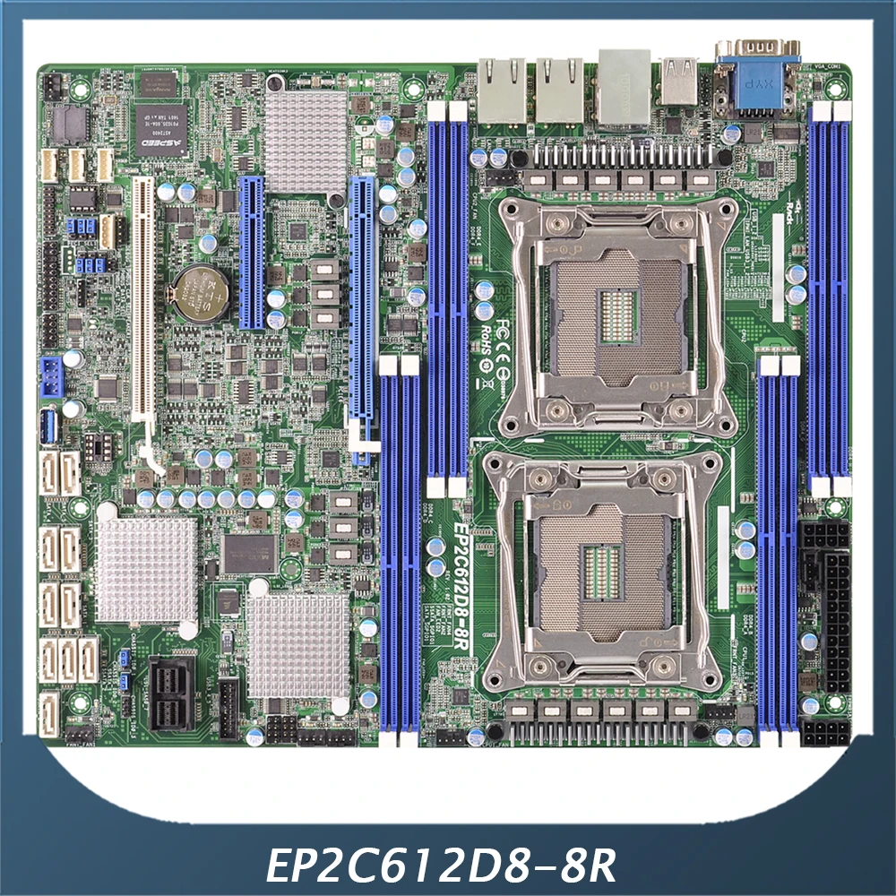 

Server Motherboard For ASROCK For EP2C612D8-8R DDR4 LGA2011 C612 Support E5-2600/4600 V3 Fully Tested Good Quality