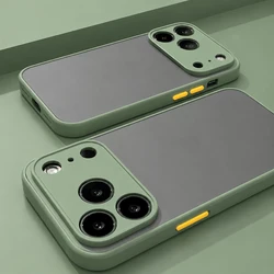 Translucent Armor Shockproof Silicone Bumper Phone Case with Matte Finish - iPhone 15 (Matcha Green)