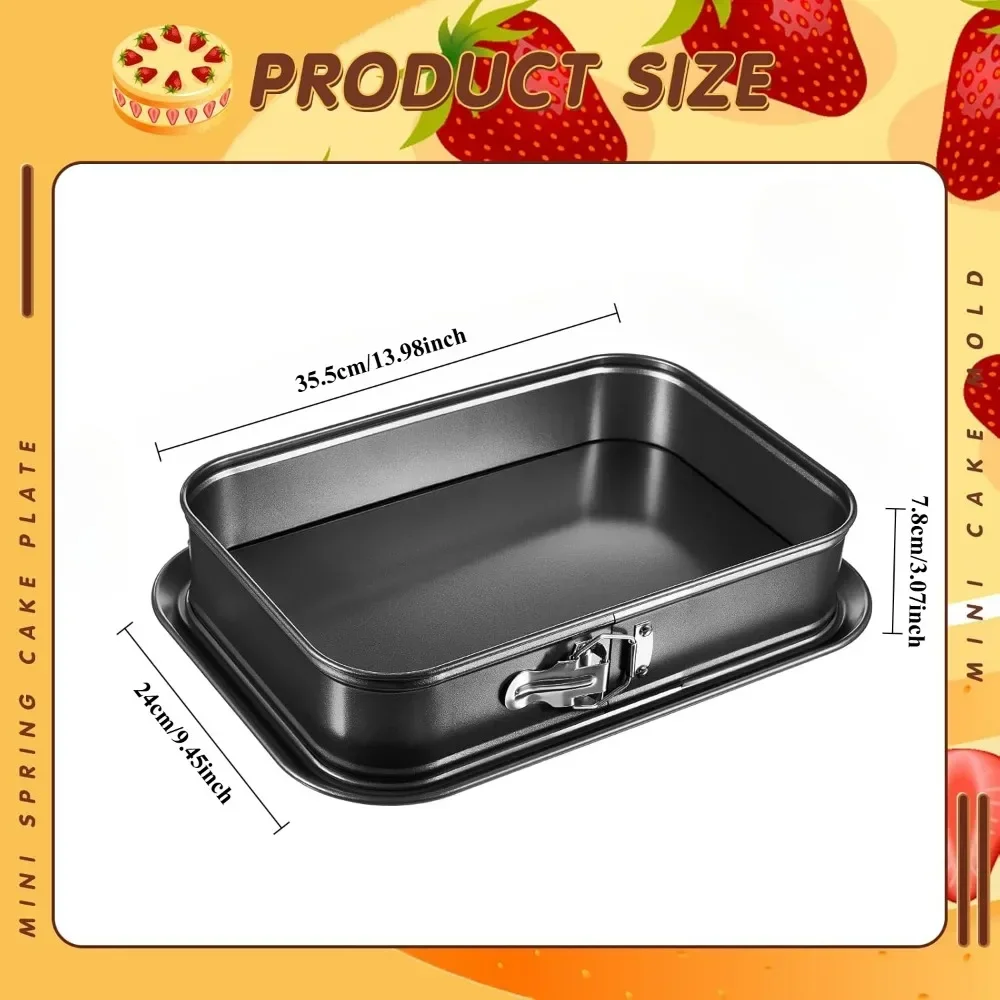 Molde De Pastel De Tiramisú Rectangular, Fondo Extraíble De Acero Al Carbono, Pastel De Gasa De Tiramisú Antiadherente Para Tienda De Postr En Casa, Mold Para Hornear - AliExprs