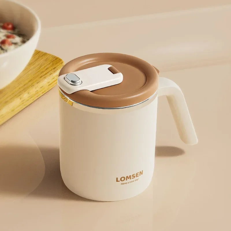 Stainless Steel Mug Double-layer Ironing Thermos Cup Home Office Dormitory with Cover Coffee Cup Tea