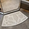 Bathroom Floor Mat Water-absorbing Non-slip Wash-free Carpet Irregular Line Texture Diatom Mud Shower Room Rugs Home Decor Mats 2