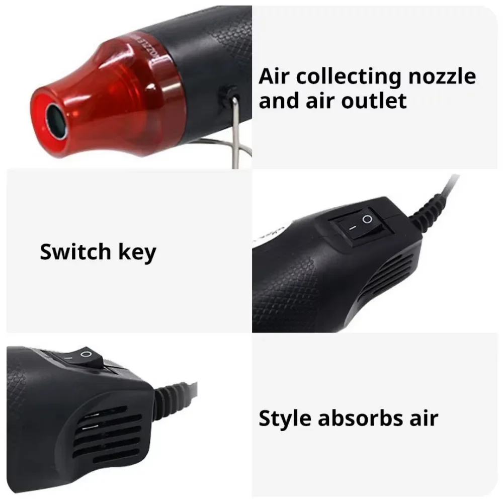 220/110V Hot Air Gun DIY Tool Heat Electric Power Tool Mini Soldering Temperature Crafts Blower with Supporting Seat Shrink hot air gun heat gun mini hot air gun