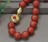 MTC·STAR Z13570 Huge 18" 20mm Round Red Grass Coral Necklace Custom Jewelry 1