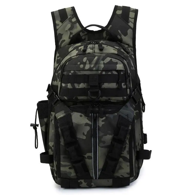 Multifunction Water Resistant Fishing Tackle Bag with Rod Holder