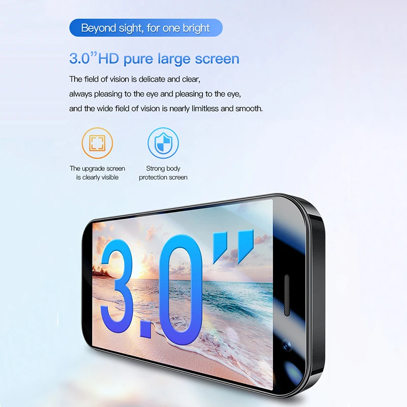 SOYES XS17 Pro 3.0" Mini Smart Phone Android9.0 Face ID 2GB RAM 16GB ROM Dual SIM Standby GPS 3G Small Phone 4