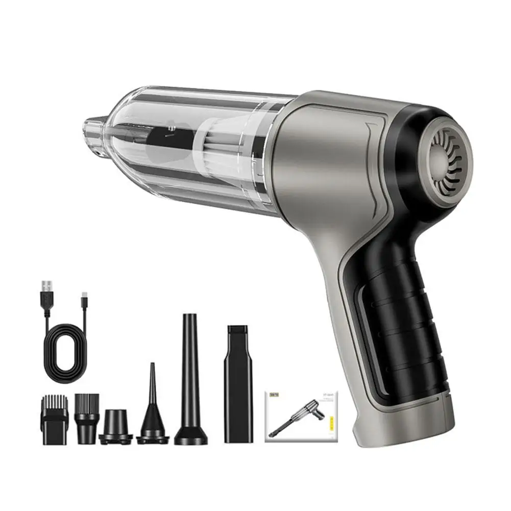 

Three-in-one Car Wireless Vacuum Cleaner High Power Brushless Car And Home Dual Use Mini Handheld Wireless Cleaning Machine
