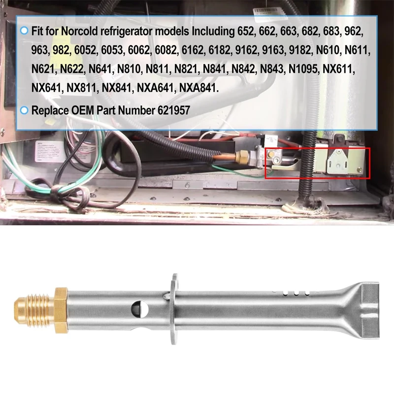 621957 Refrigerator Burner Orifice Assembly Fit for Norcold N1095