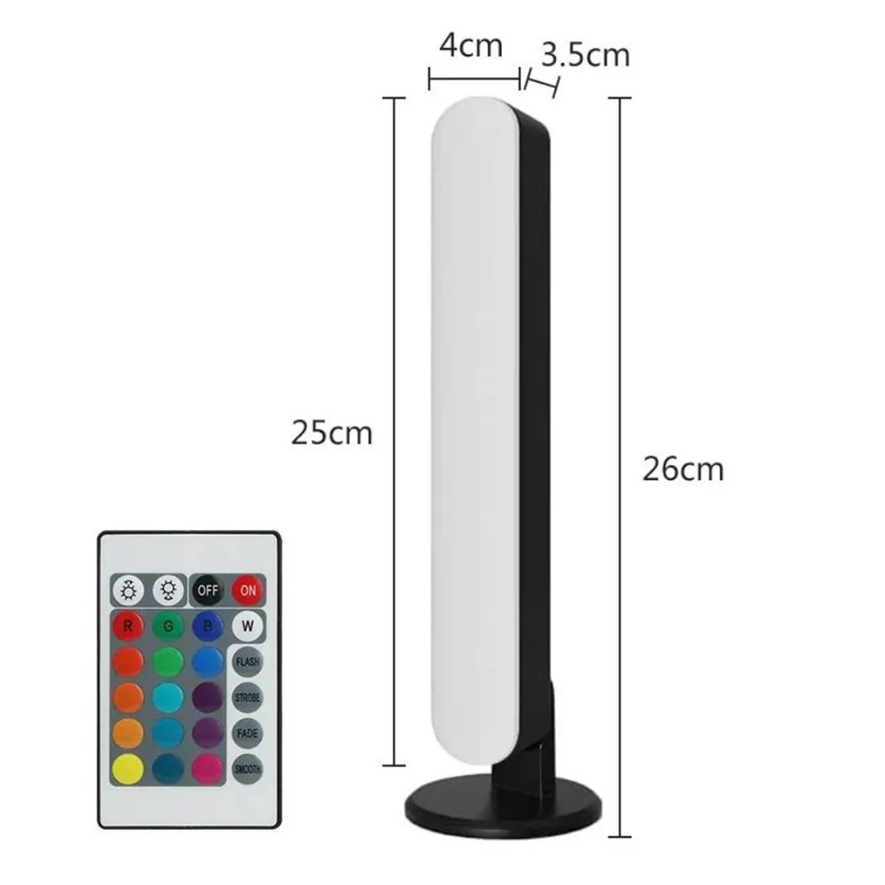 Music Sync LED Night Light Bars RGB Atmosphere Lamp With Remote Control For Gaming TV Bedroom Decoration Desktop Lamp 6
