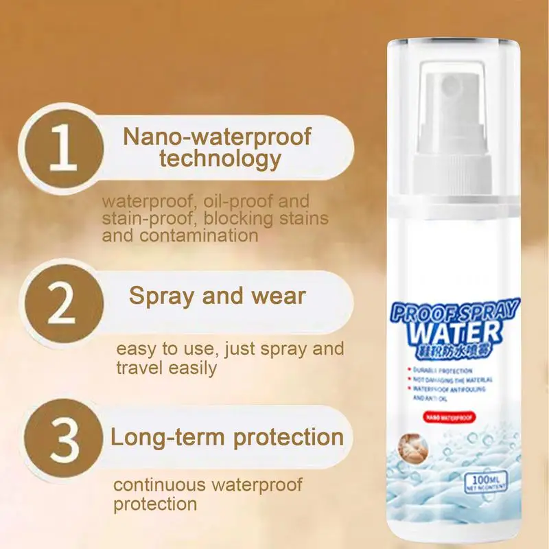 100ml Nano Hydrophobic Coating Shoes Waterproof Agent Spray