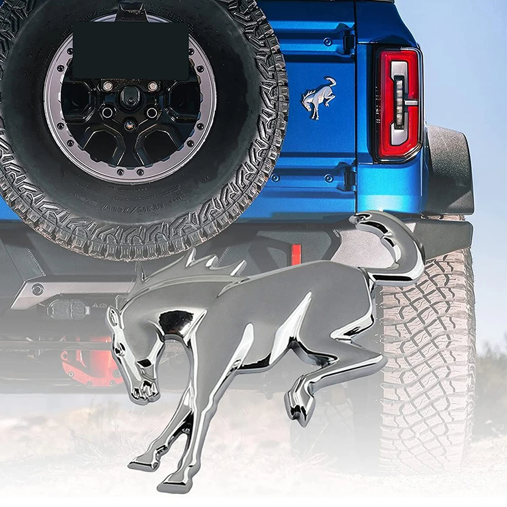 2023 Ford 3D Badge - Matte Black ABS Rear Tailgate Insert For 2021-2023 Bronco & Bronco Sport Bronco Emblem