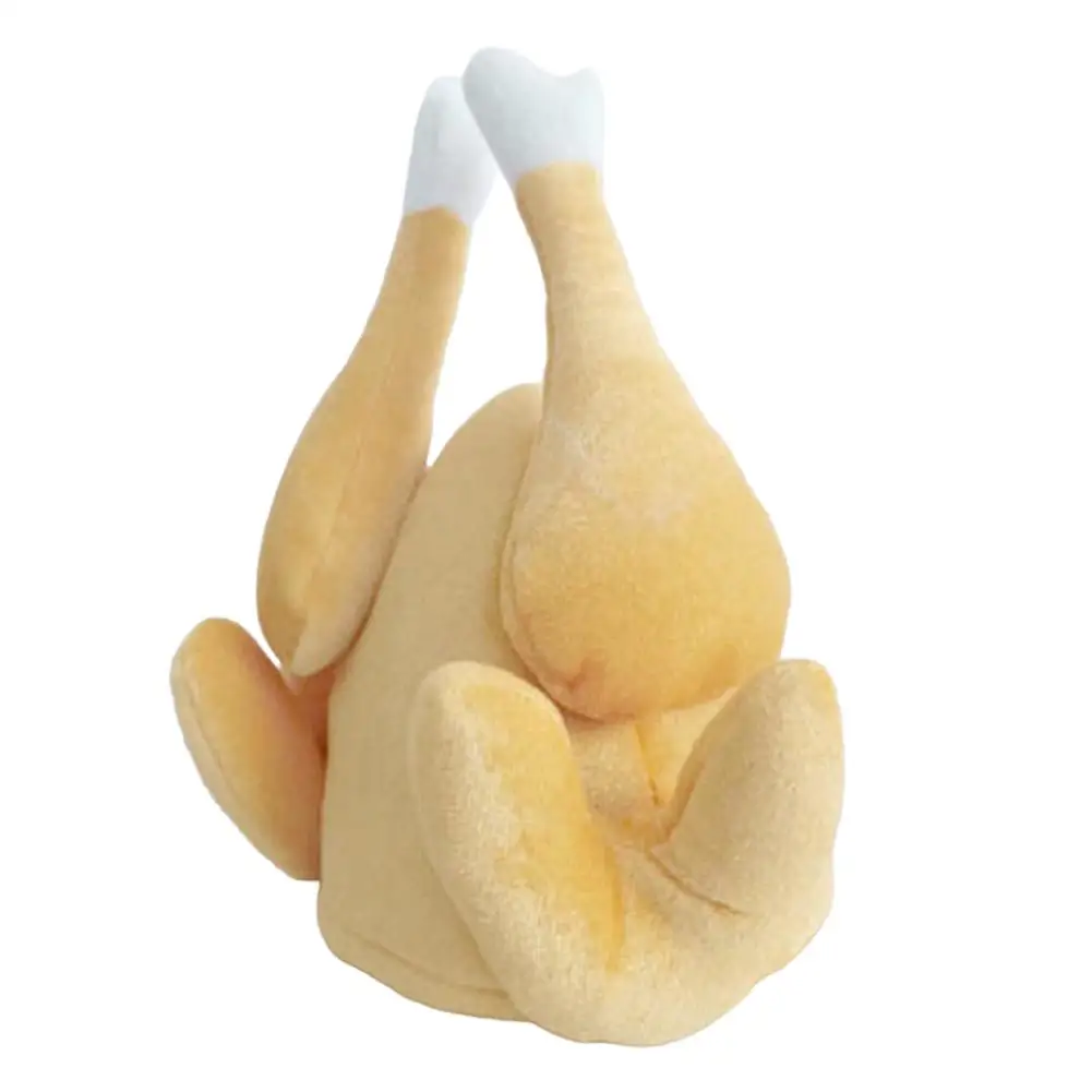 Lustiger gerösteter Truthahn-Hut, Thanksgiving-Truthahn-Trommelstock-Hut, kreativ für Dressing-Requisiten, Cosplay, Urlaubsatmosphäre, Anziehgeschenk