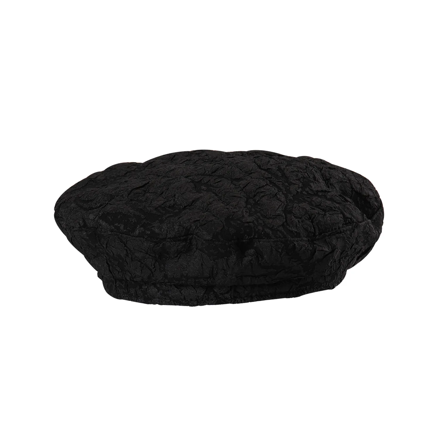 barrette hat mens French Summer Autumn Solid Color Pleated Lace Beret Female Cap Winter Autumn Spring Octagonal Hat Solid Top Quality Gift mens berets for sale Berets