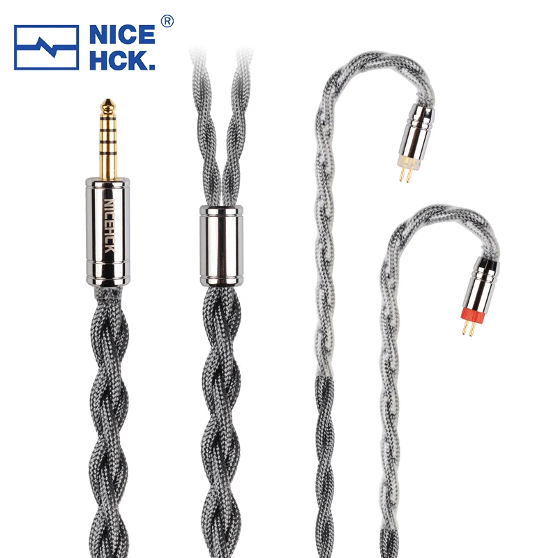 NiceHCKGreyRhino6NOCCCopperHiFiEarphoneWireCable352544mm