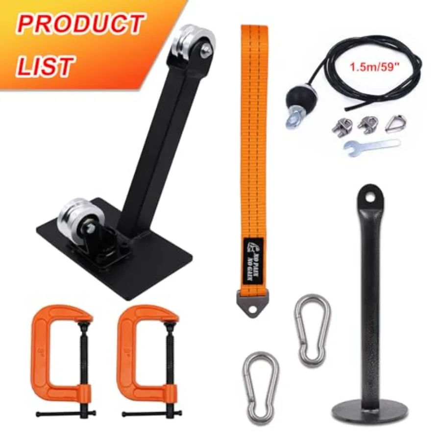 Arm Wrestling Pulley Training System Kit for Table - Professional Forearm & Wrist Strengthener with Aluminum Rotating Pulleys, A