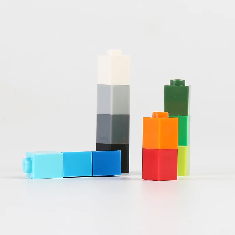 115Pcs Compatible Major Brands Small Bricks Fun Colorful Building Block 1x1 Dots NO.3005 Spare Parts 1*1 Style Diy Game Kids Toy
