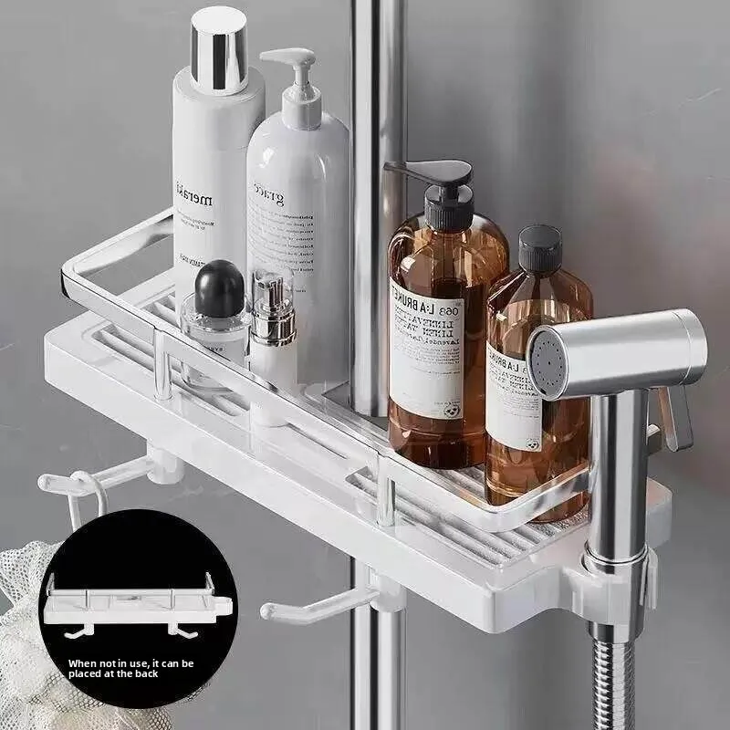 Optimize Your Shower: Adjustable No-Drill Shower Caddy and Organizer Tray