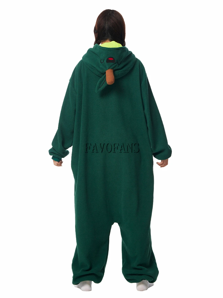 Kigurumi Onesie Avocado Pajamas Adult Women Men Cute Animal Fruit Pyjamas Homewear Halloween Cosplay Party Costume
