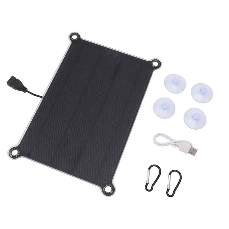 

Solar Panel 10W Solar Cells Charger Outdoor Hiking Waterproof Solar Power Charging Panel Camera Doorbell Expansion For Home