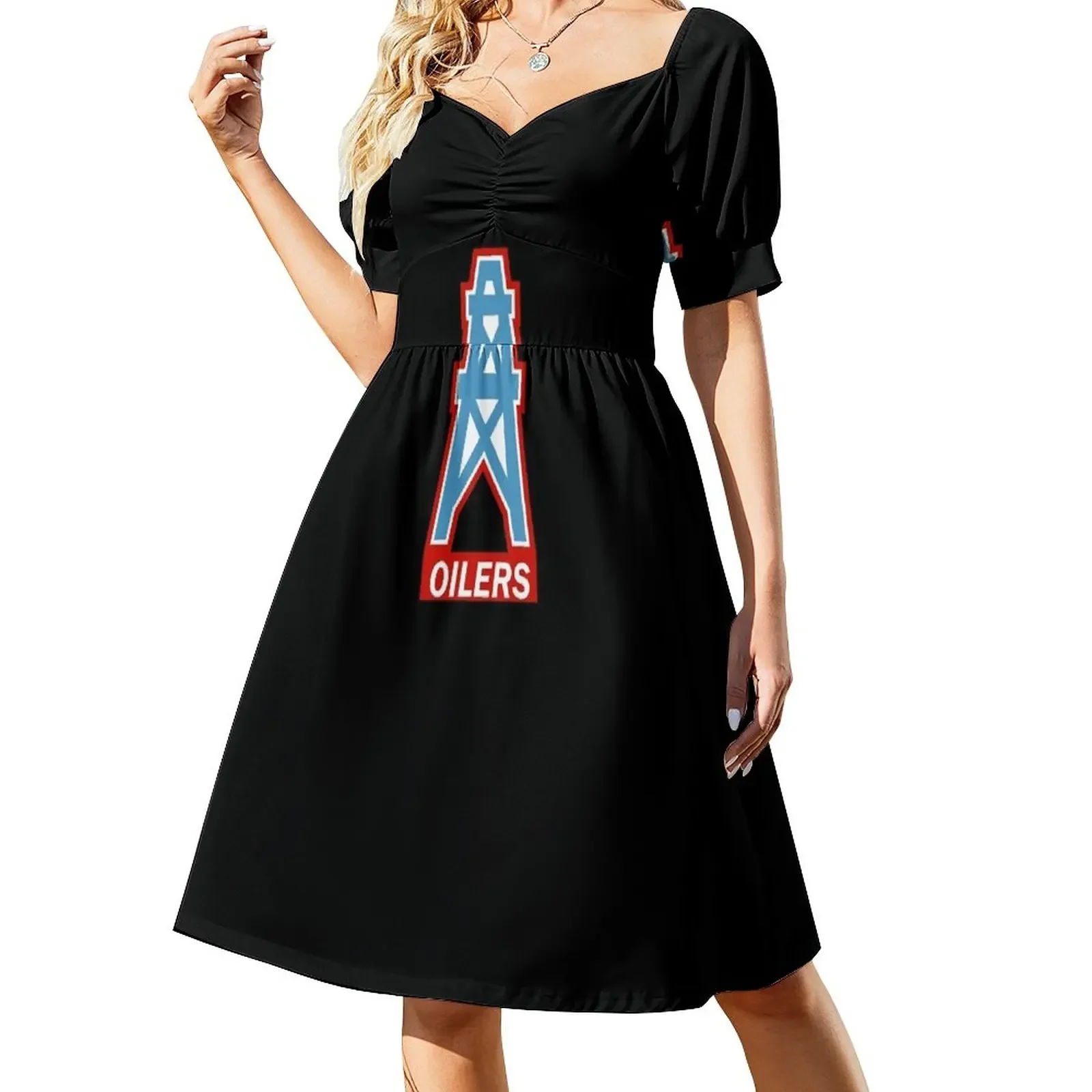 

Houston Oilers Sleeveless Dress elegant chic women dresses promotion Women's dresses Summer dresses for women summer dress daily