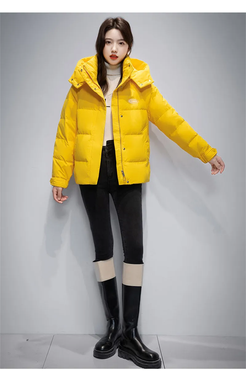2026 Winter New Women's Korean Jacket Version Down Cotton-Padded Jacket Short Coat Short Female Padded Hooded Overwear