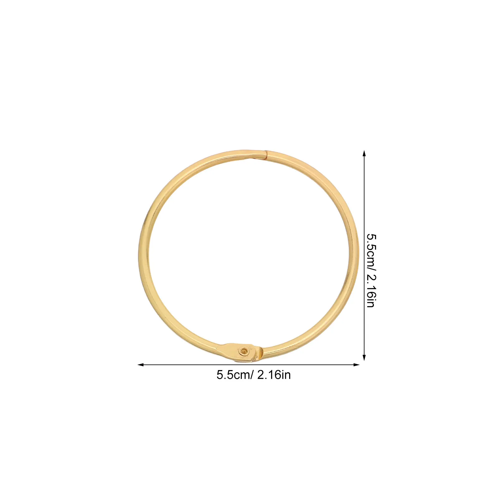 48Pcs 금속 바인더 링 루스 리프 바인더 클립 50Mm 직경 인덱스 카드용 스냅 클로저 플래시 카드 사진 앨범 사무실