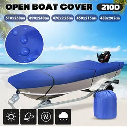 210D Waterproof Yacht Boat Cover Anti UV Dustproof Cover Heavy Duty Trailer Marine Trailerable Canvas Awning Accessory