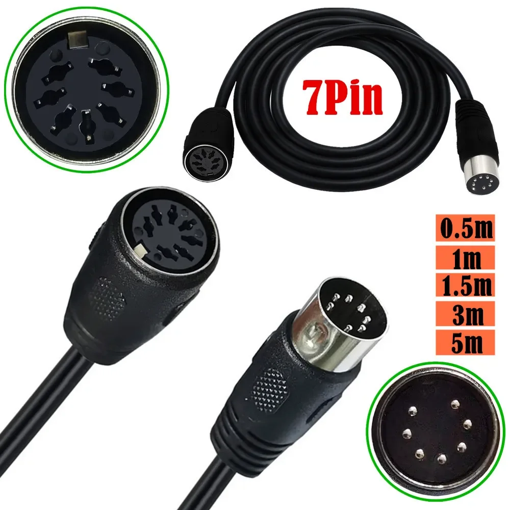 OpenII Cavo Da DIN A RCA A 7 Poli, Connettore MIDI Femmina A 7 Pin A