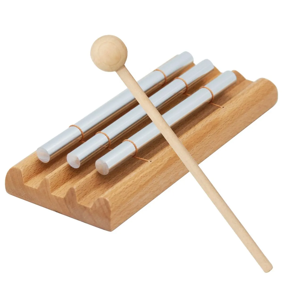 Meditation Chimes Miwayer 3Phoneme Original Guaranteed Musically Tuned Wind Zenergy Hand Chime for Classrooms Mindfulness