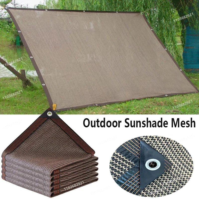 Shading HDPE Beige Sunshade Net Garden Plant Shed Shading Sail UV Protection Outdoor Pergola Sun Cover Swimming Pool Awning